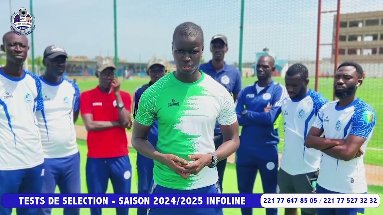A.S.C.E.B L’academy sporting club espoirs de bargny Tests de Sélection Saison 2024/2025