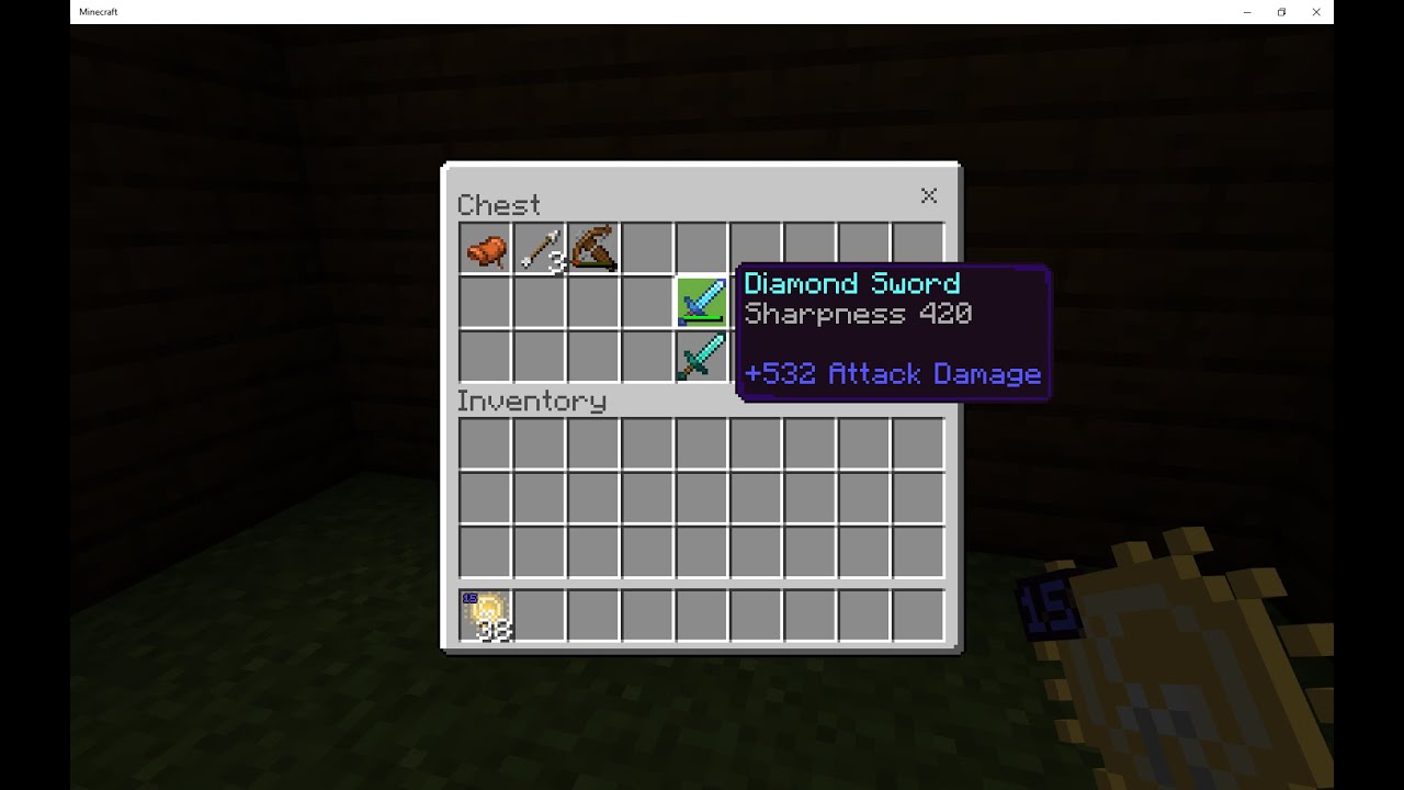 How to get SHARPNESS 1000 on MINECRAFT BEDROCK EDITION!!