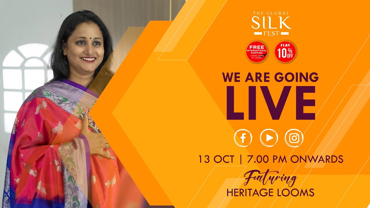 Prashanti Sarees | Global Silk Fest Live 2 | Heritage Looms  | Online Collection 13 Oct