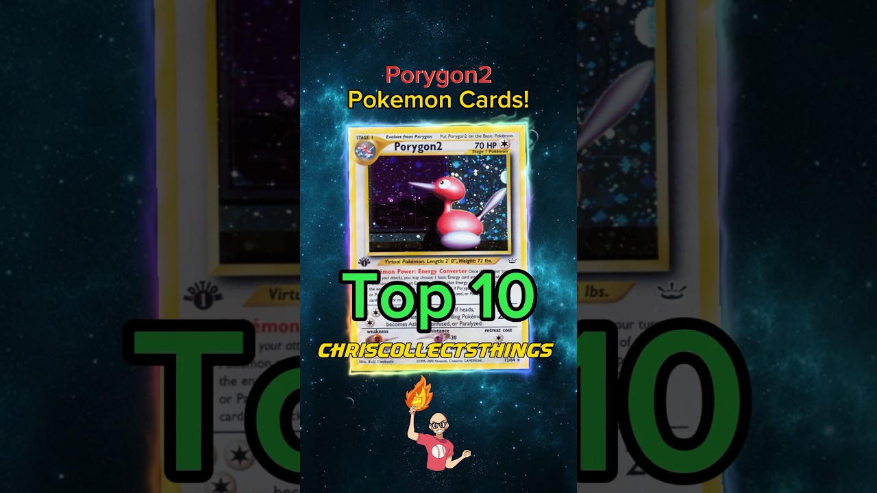 Top 10 Pok&eacute;mon PORYGON2 cards 🧪 #shorts #top10 #porygon2