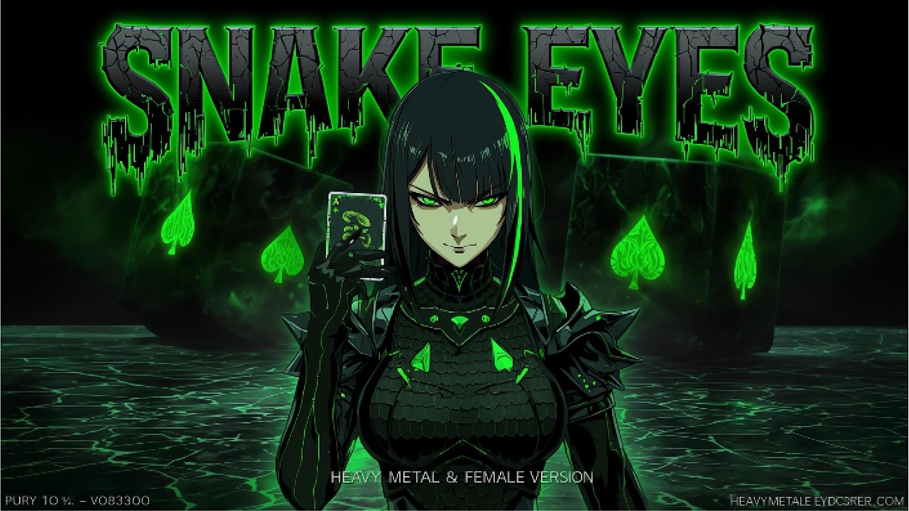 🐍 SNAKE EYES (Heavy Metal Female Version) | Nightcore | AI Cover | Dark Female Vocal