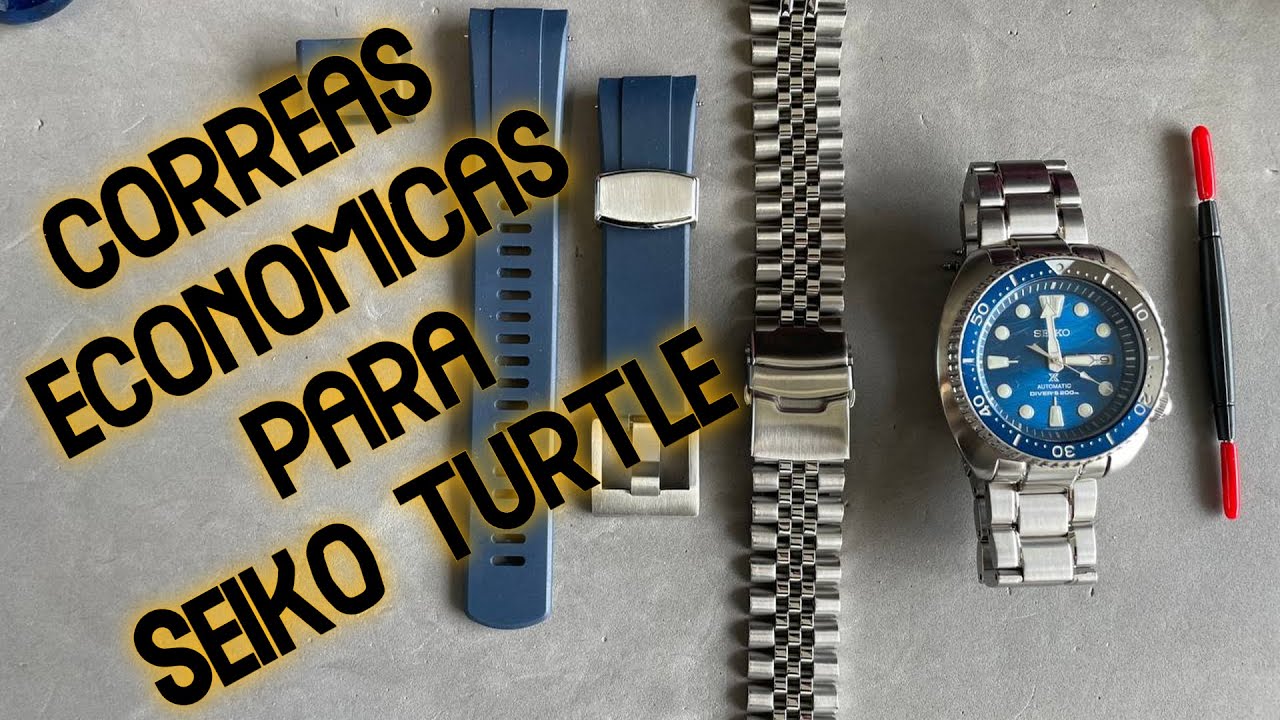 Correa de Caucho y Jubilee para Seiko TURTLE muy economicos
