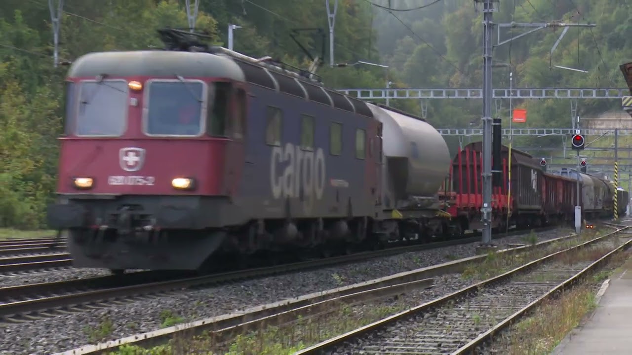 Швейцарские железные дороги SBB — часть 2 обзора поездов на главной линии Цюрих — Базель (выдержк...