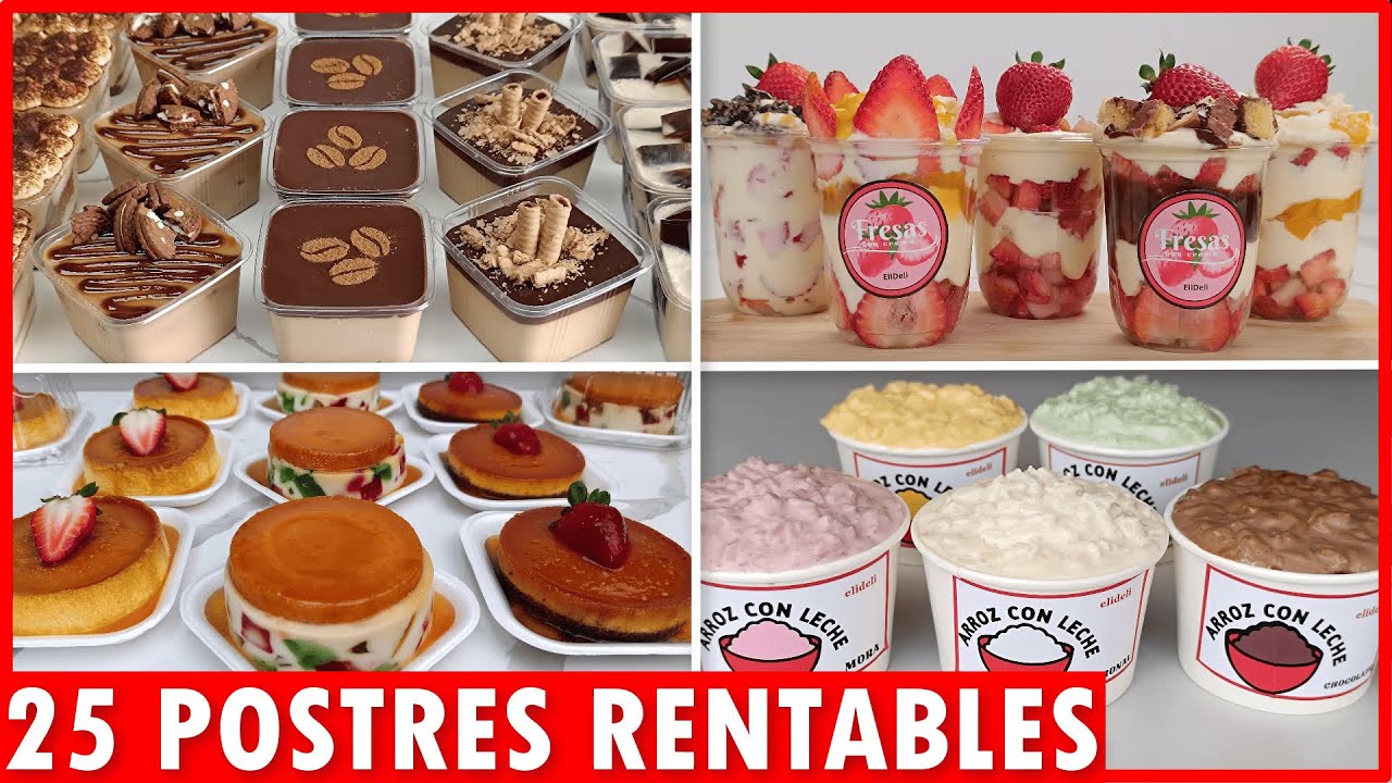 💥¡CLASE GRATIS! 25 Postres para Crea Un NEGOCIO RENTABLE en este 2025 VENDE y DINERO