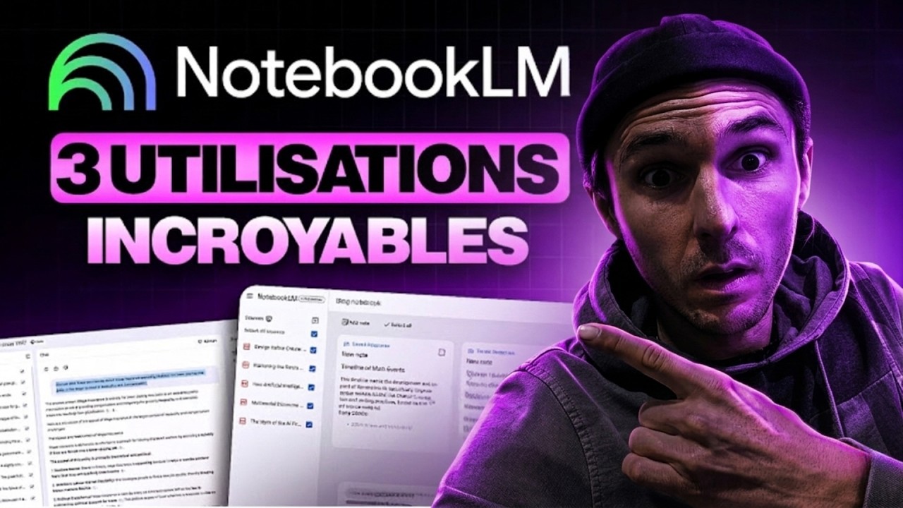 NotebookLM tutoriel complet 2024 : 3 cas d'usage concrets