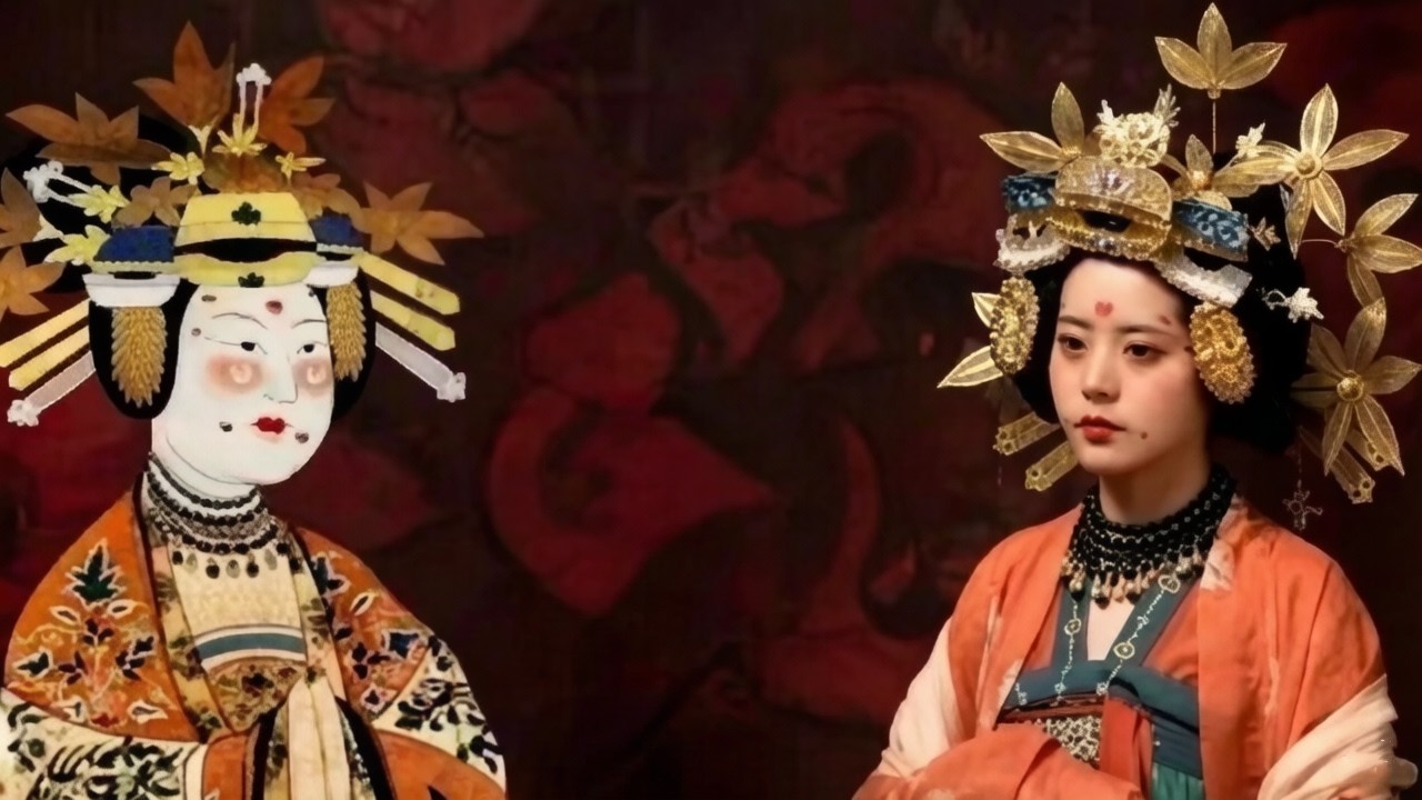 敦煌壁画仿妆，重现唐朝供养人意想不到的华丽和活泼 | 雁鸿Aimee