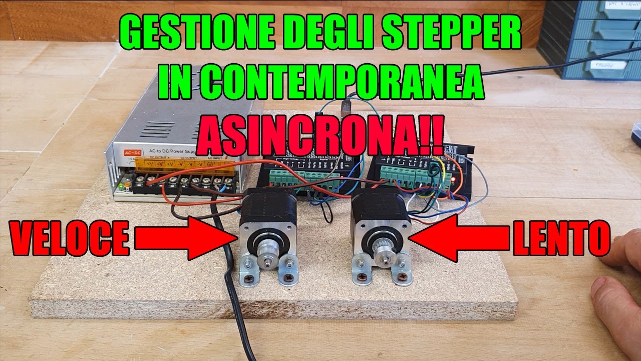 CONTROLLO CONTEMPORANEO ASINCRONO STEPPER !!!