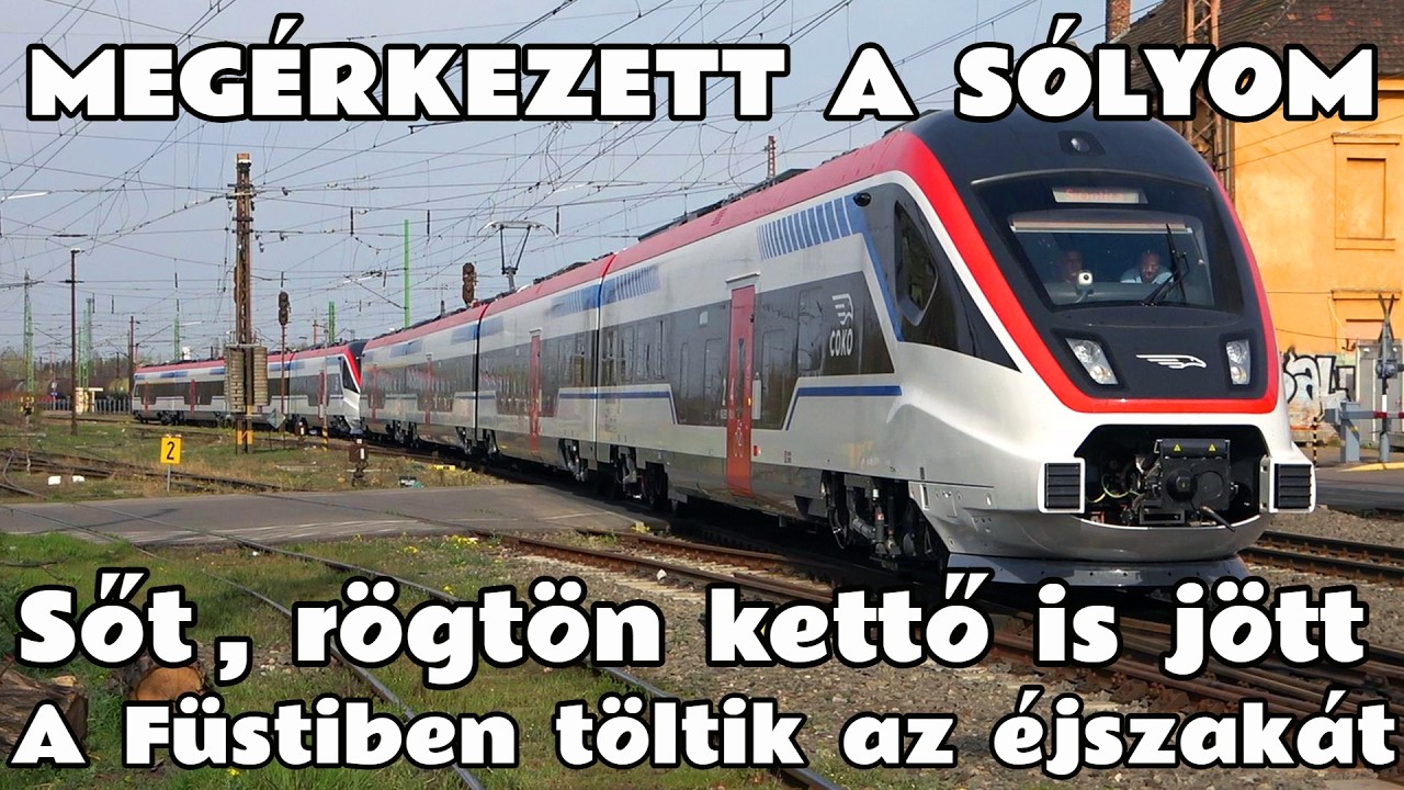 2026.03.25. Meg&eacute;rkezett a S&oacute;lyom motorvonat a Szerbektől. Ő lesz majd a főszereplő a 150-es vonalon.