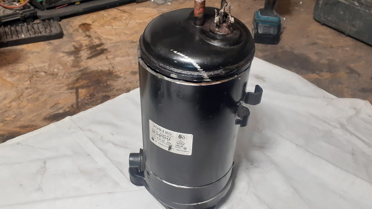 Uszkodzona sprężarka rotacyjna