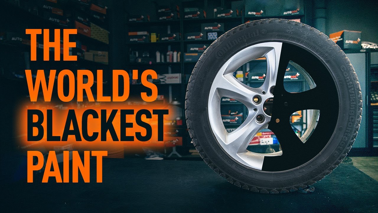Painting wheel rims with the world's blackest paint Musou Black | AUTODOC tips