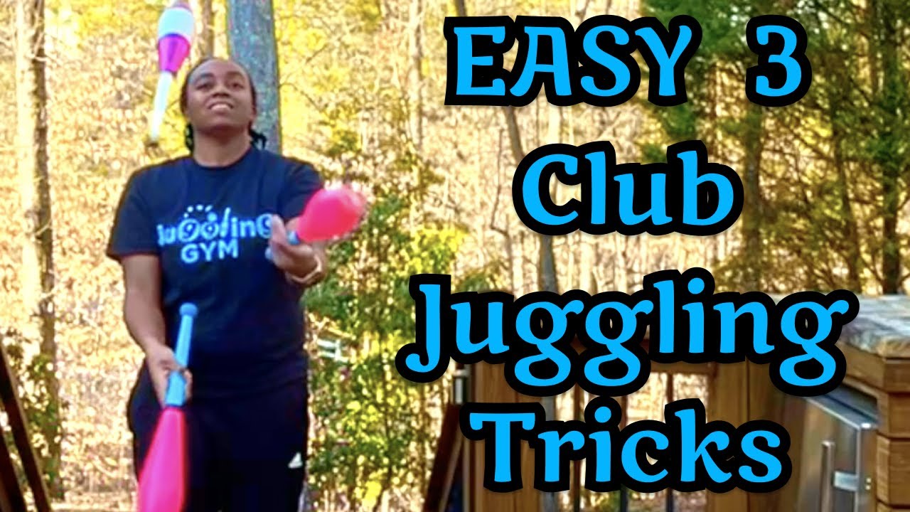 EASY 3 Club Juggling Tricks Tutorial | How to do 423 with Clubs | How to do 441 with Clubs