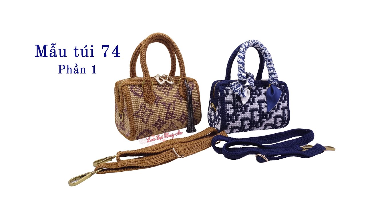 Mẫu túi xách móc len thêu canvas số 74 Phần 1/4