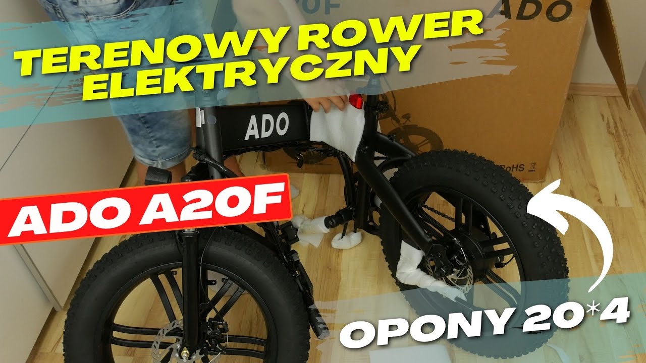 TERENOWY ROWER ELEKTRYCZNY ADO A20F [UNBOXING i Pierwsze wrażenia]