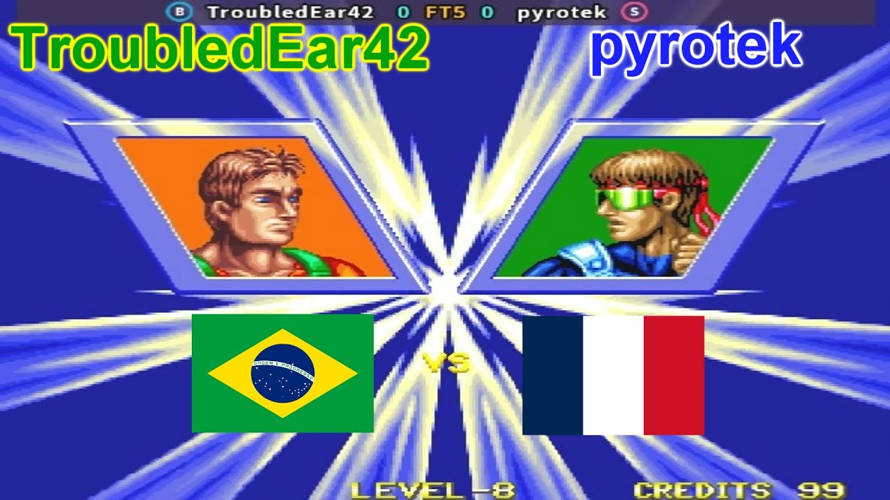 Windjammers / Flying Power Disc - TroubledEar42 vs pyrotek FT5