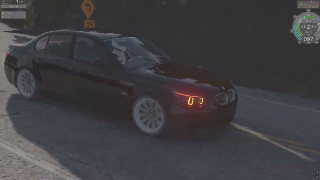 Assetto Corsa BMW M5 E60 manual - Sant Monica The Stunt - Time Attack