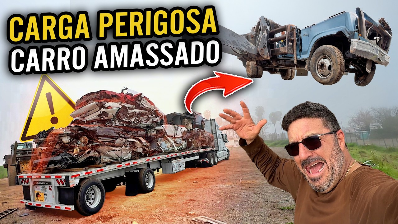 CARGA PERIGOSA, CARRO AMASSADO NOS ESTADOS UNIDOS 🇺🇸 