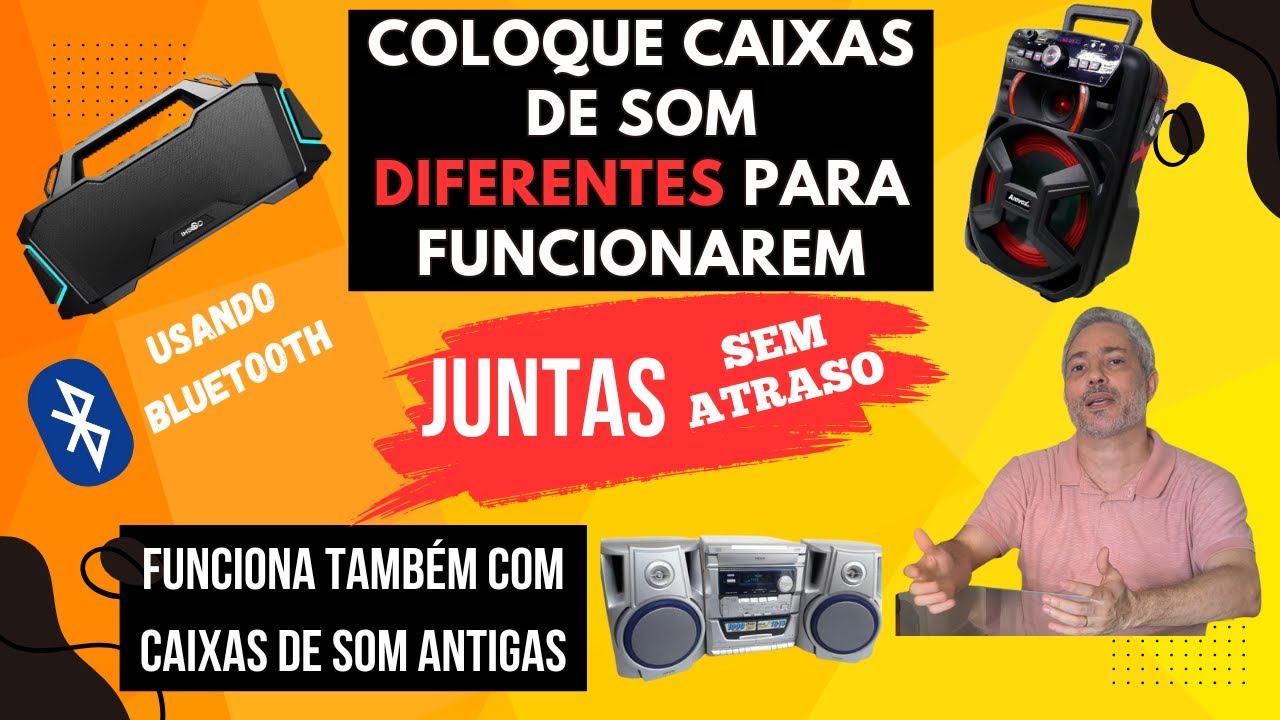 Conectar 2 Caixas de Som de Marcas diferentes ao Mesmo Dispositivo via Bluetooth SEM ATRASO!!📶🔊