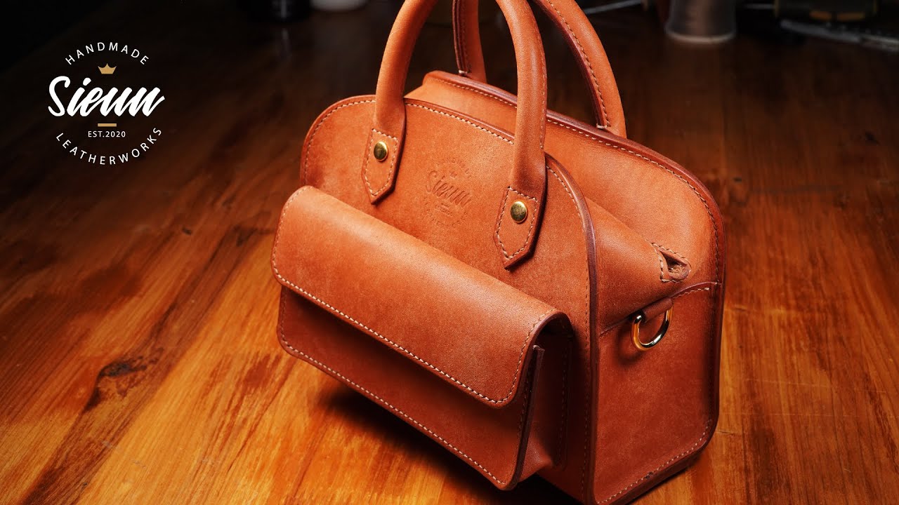 [가죽공예] 식빵가방 만들기 ; [leather craft]making a bread bag