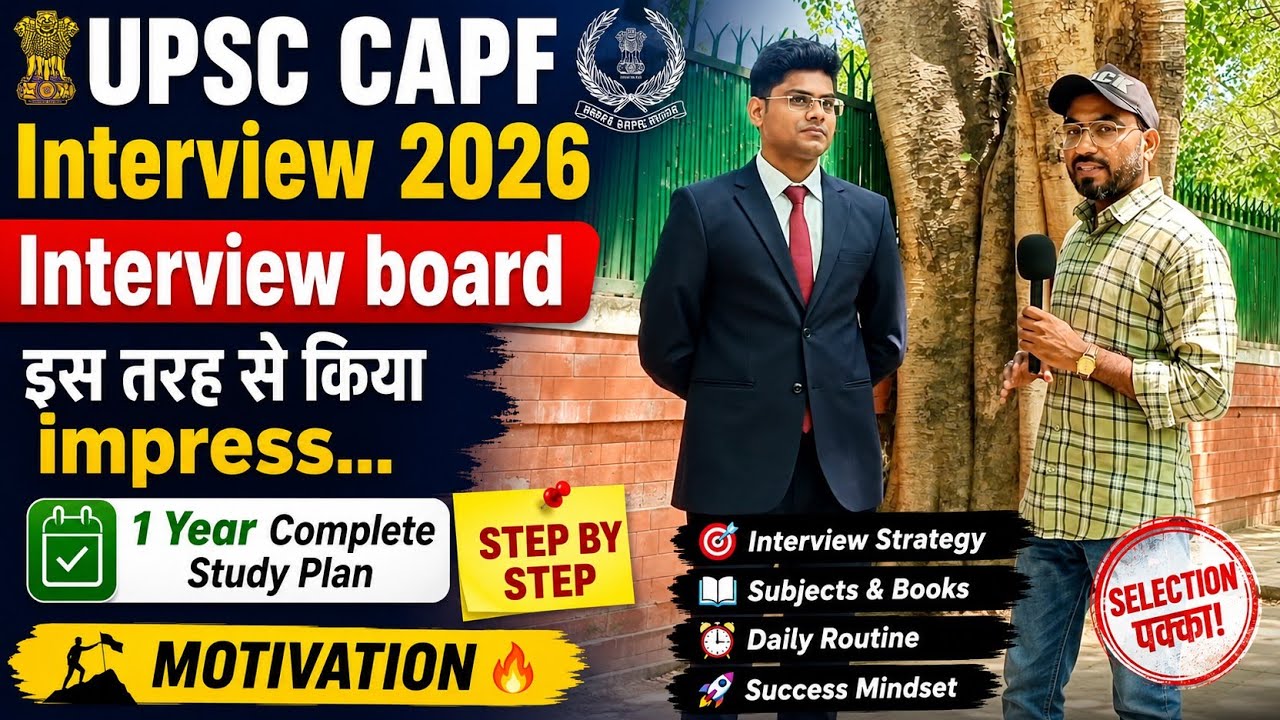 UPSC CAPF Interview 2026 Review🔥 | UPSC CAPF Interview Today | What about Interview Board & Strategy