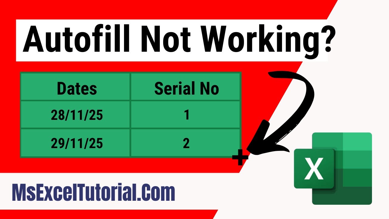 Fastest Way to Enable Fill Handle and Cell Drag & Drop in Excel
