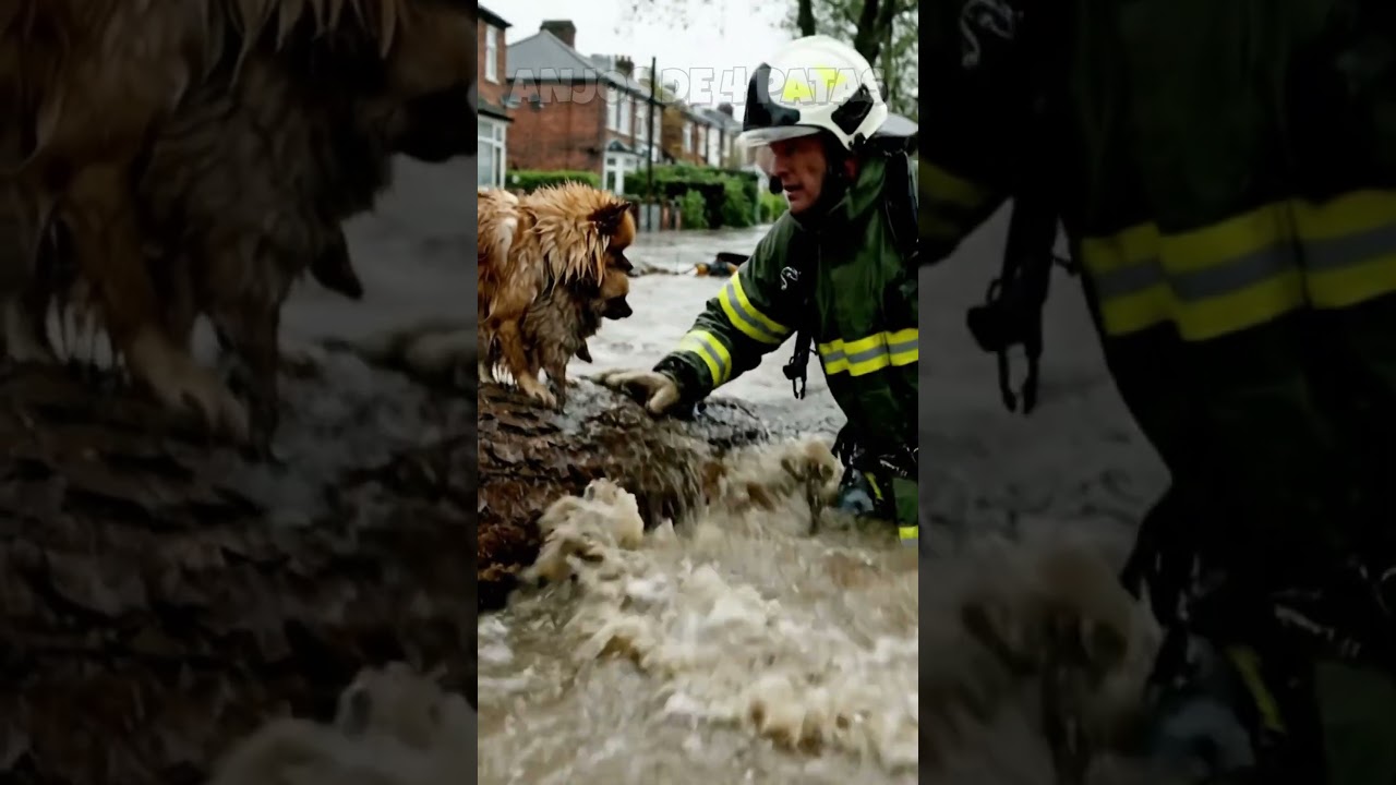 Resgate emocionante dessa cachorra e filhote