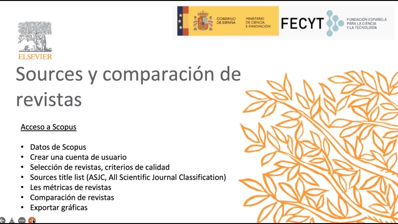 Curso 6 – Scopus: sources y comparación de revistas
