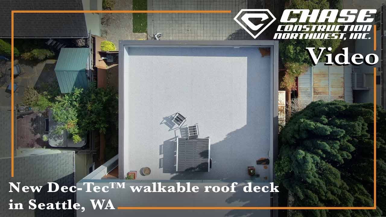Walkable Roof Deck Replaced With Dec-Tec™ Membrane | Seattle WA