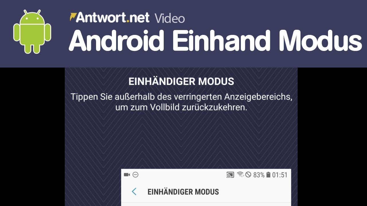 Android: Einhand Modus einschalten und verwenden - Anleitung