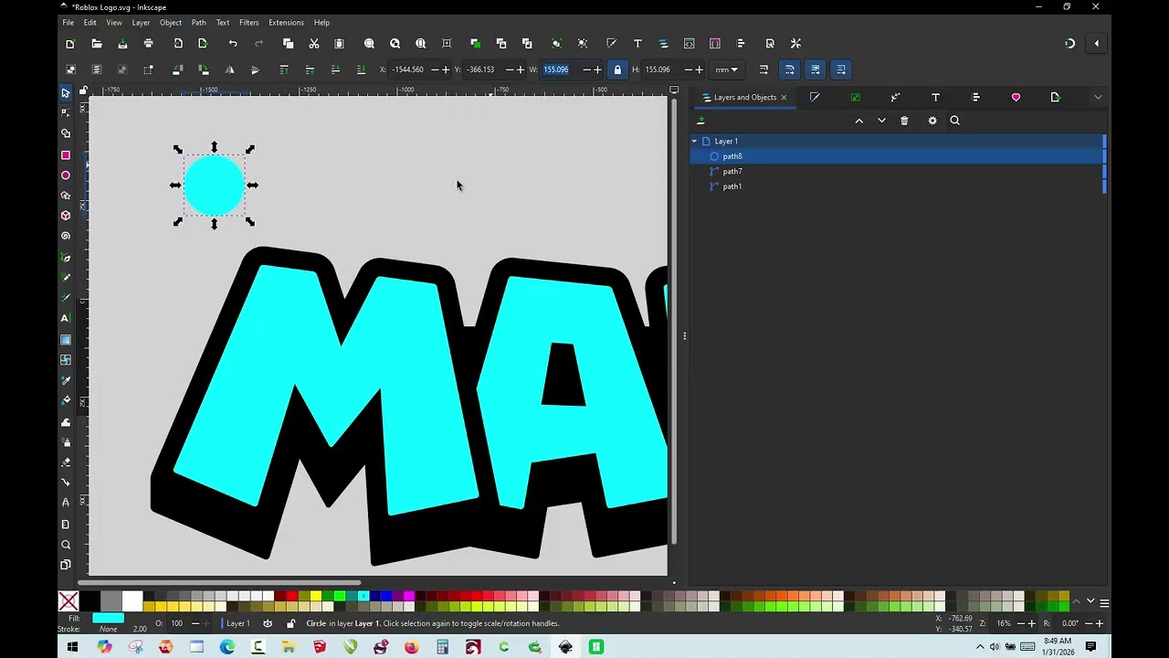 3D-печать - Брелок с именем на заказ, созданный с помощью InkScape и Bambu Studio.