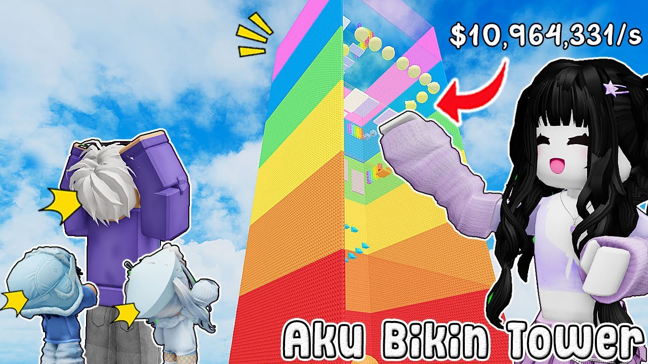 AKHIRNYA AKU BIKIN TOWER PERTAMAKU, KALIAN HARUS COBAIN!! | BUILD A TOWER