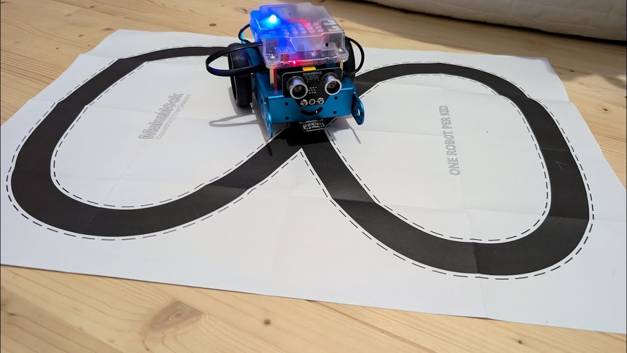 J'ai testé le mode suiveur de ligne du mBot (Résultat) #mBot, #Makeblock, #Arduino, #Robotique