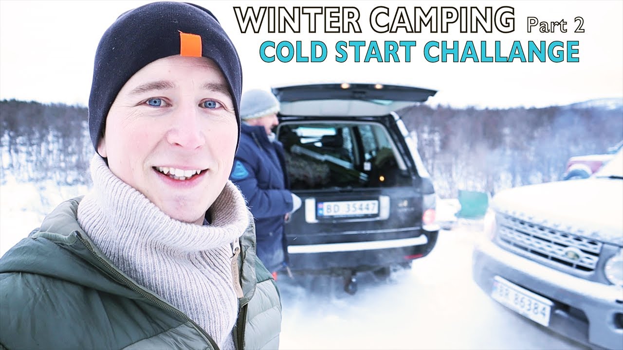 Winter Camping in NORWAY part 2:2 Campfire breakfast and Land Rover Cold Start Challange