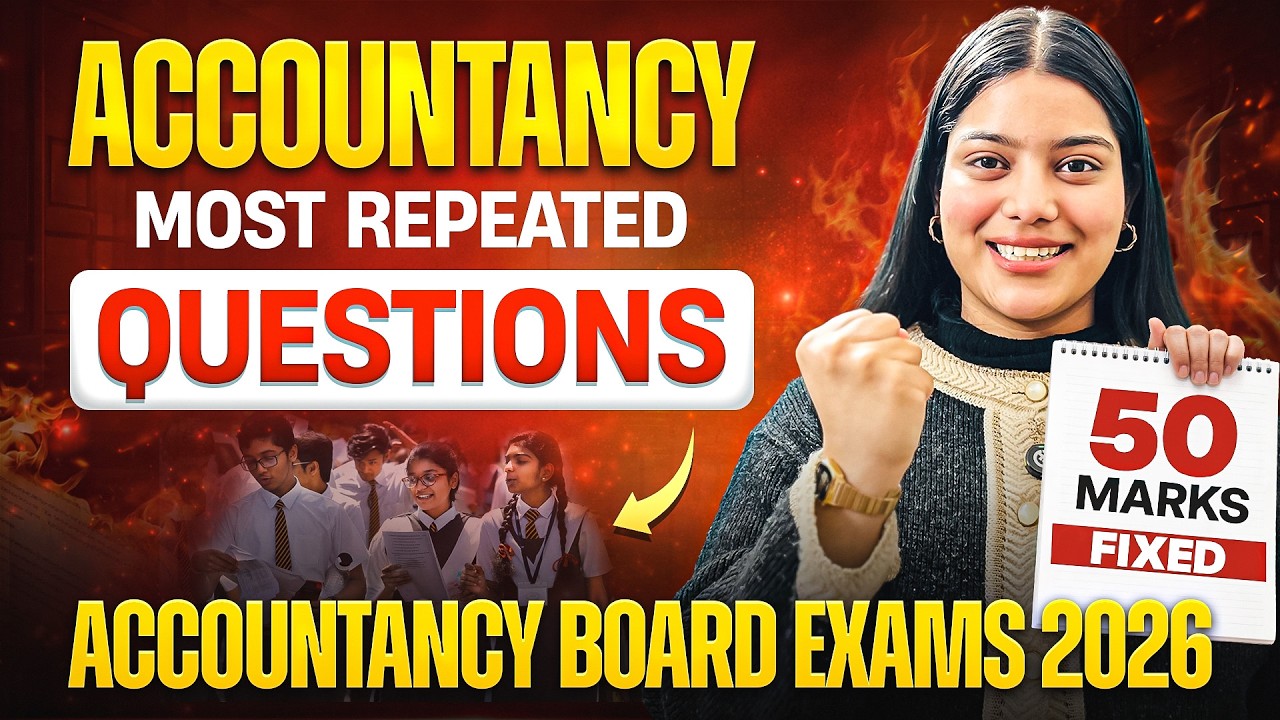 Accounts Most Important Questions For Boards 2026 | Class 12 Accountancy Board Exam 🔥💯