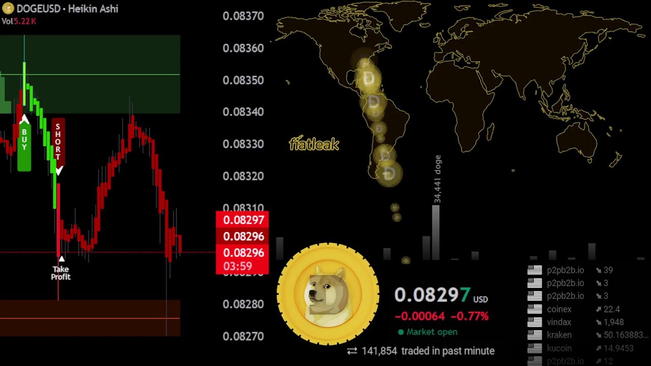 🟠🟠 DOGECOIN Live map and chart #DOGE