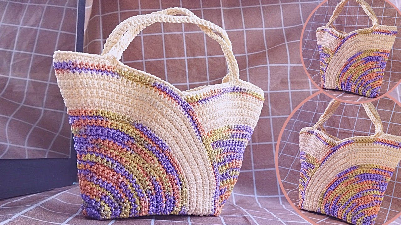 Crochet simple bag tutorial for beginner || Tutorial Merajut Tas Simpel