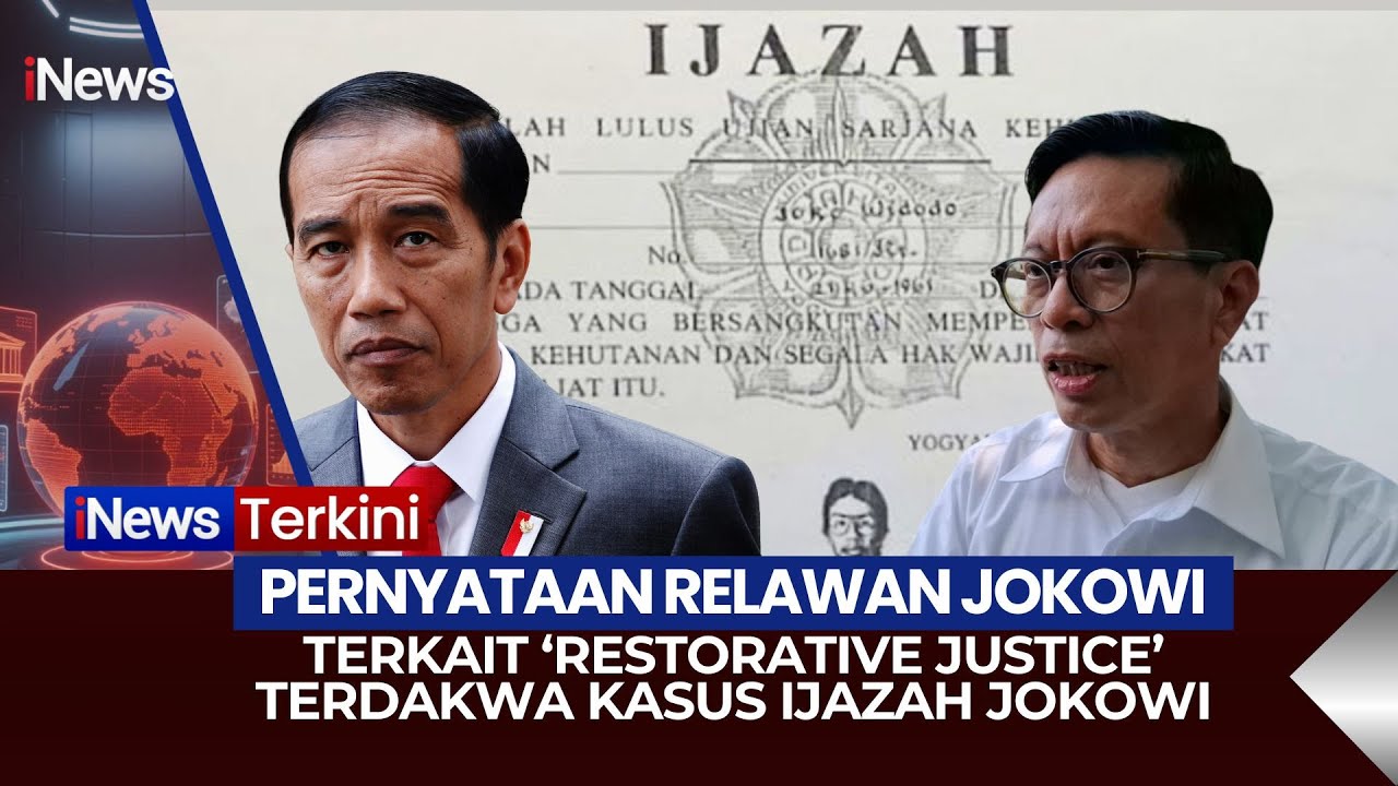 🔴TANGGAPAN RELAWAN JOKOWI SOAL PENERAPAN 'RESTORATIVE JUSTICE' KASUS IJAZAH JOKOWI (28/01)
