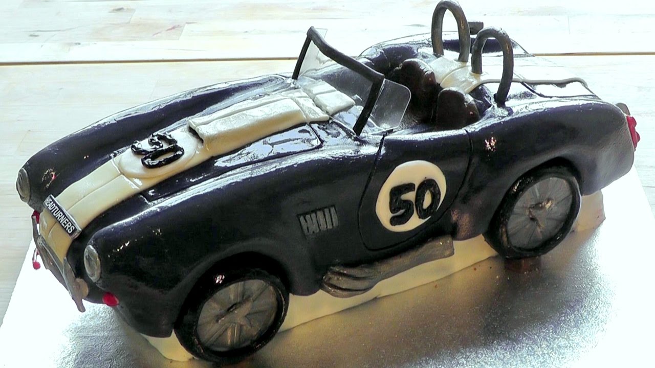 Car Birthday Cake AC COBRA How to Make Bespoke edible cakes