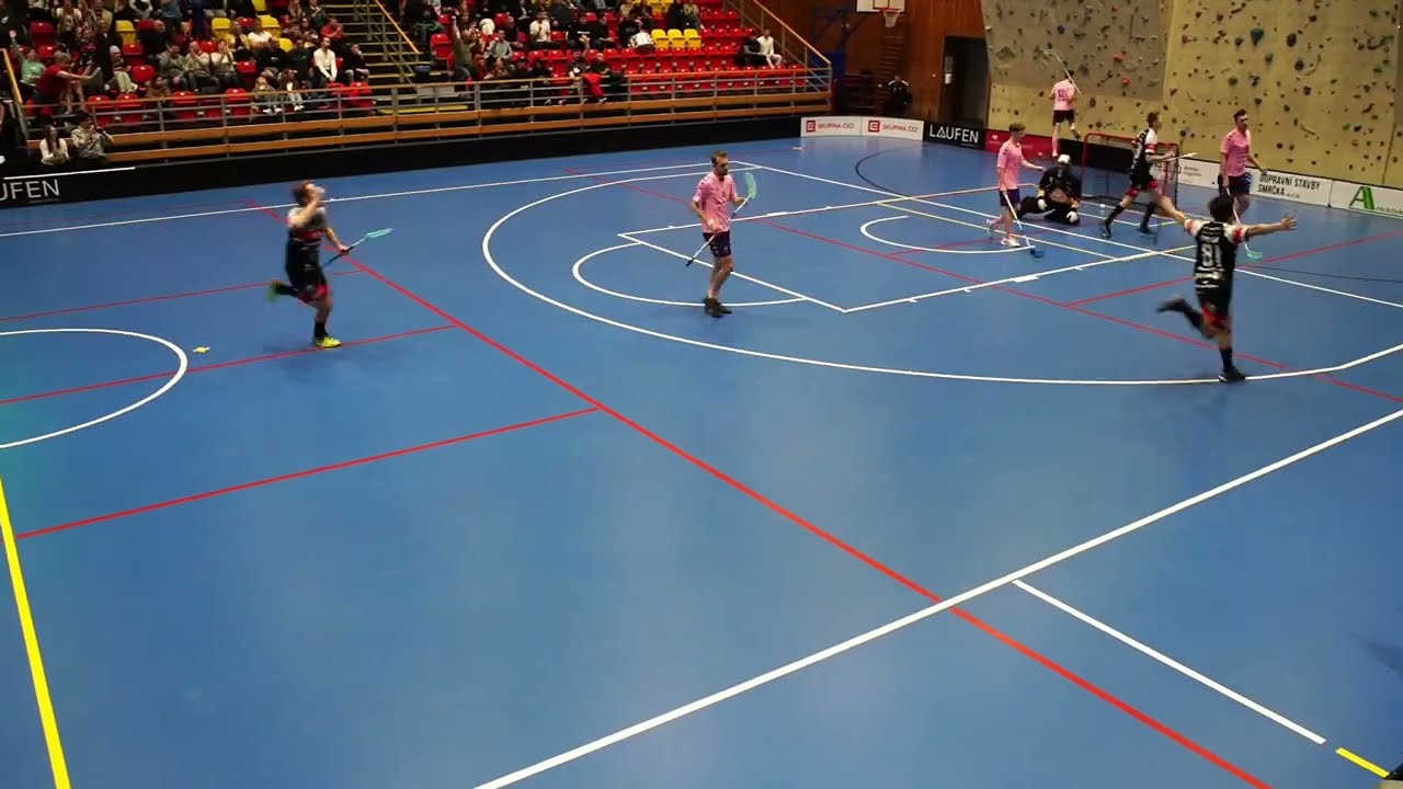 SESTŘIH: 1. utkání osmifinále 1. ligy mužů: TJ ZNOJMO LAUFEN CZ x FBŠ HUMMEL HATTRICK BRNO