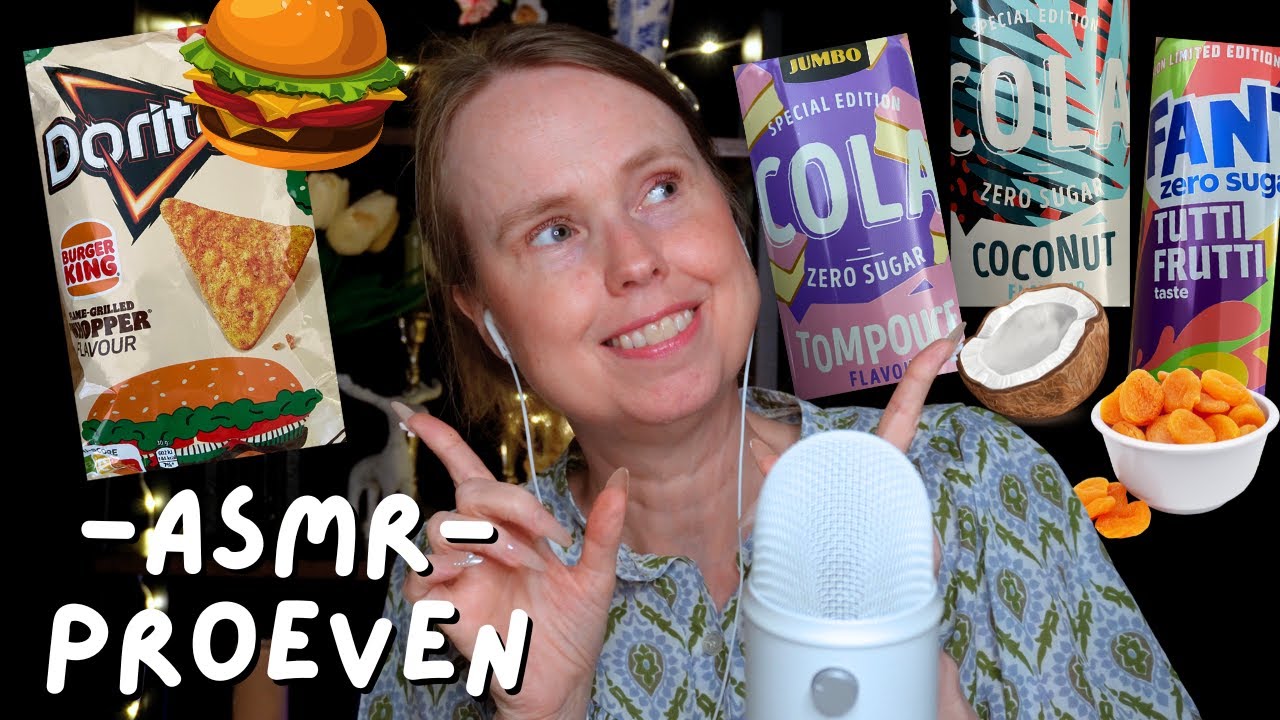ASMR - Producten Uit De Supermarkt Proeven ✨🥤🌙 (ASMR Nederlands)