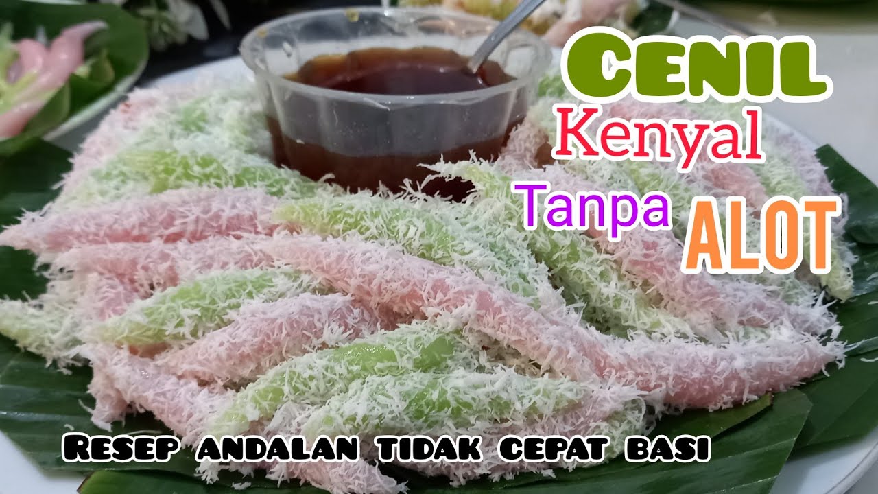 Cenil tidak cepat basi kenyal no alot, cenil (gurandil atau cetot) #cenil #gurandil #jajanpasar