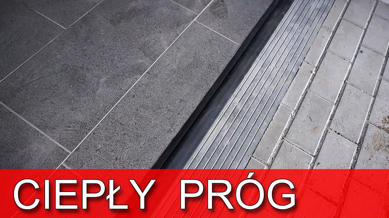 Ciepły próg bramy garażowej - cz4 Układanie płytek z ciepłą uszczelką #DomZa100 #180