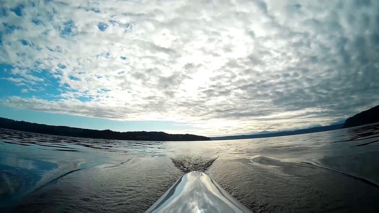 Rowing Scenery - Late afternoon crossing to Tahuya.