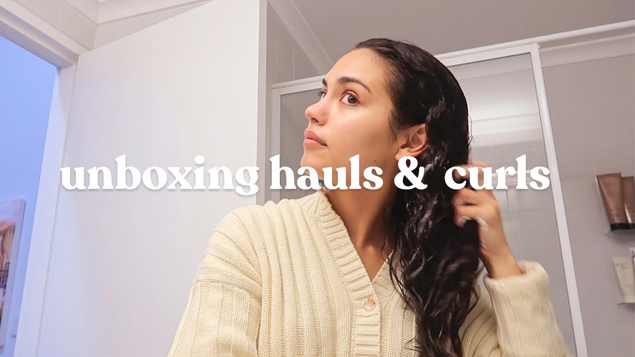 Unboxing hauls & curly wash day 🤎 Another lockdown vlog