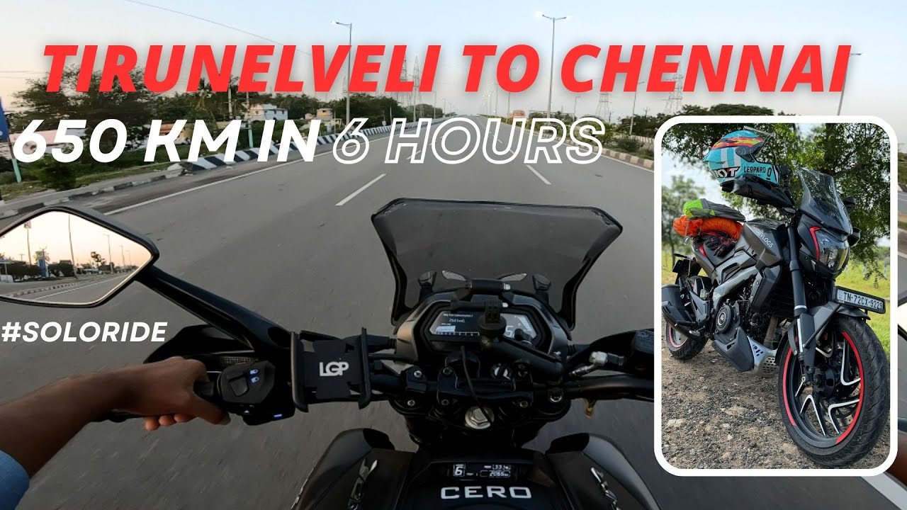 TIRUNELVELI TO CHENNAI | 650 KM in 6 Hours | on Dominar 400 | Petrol Expense | Tamil | Vijai Vlogs