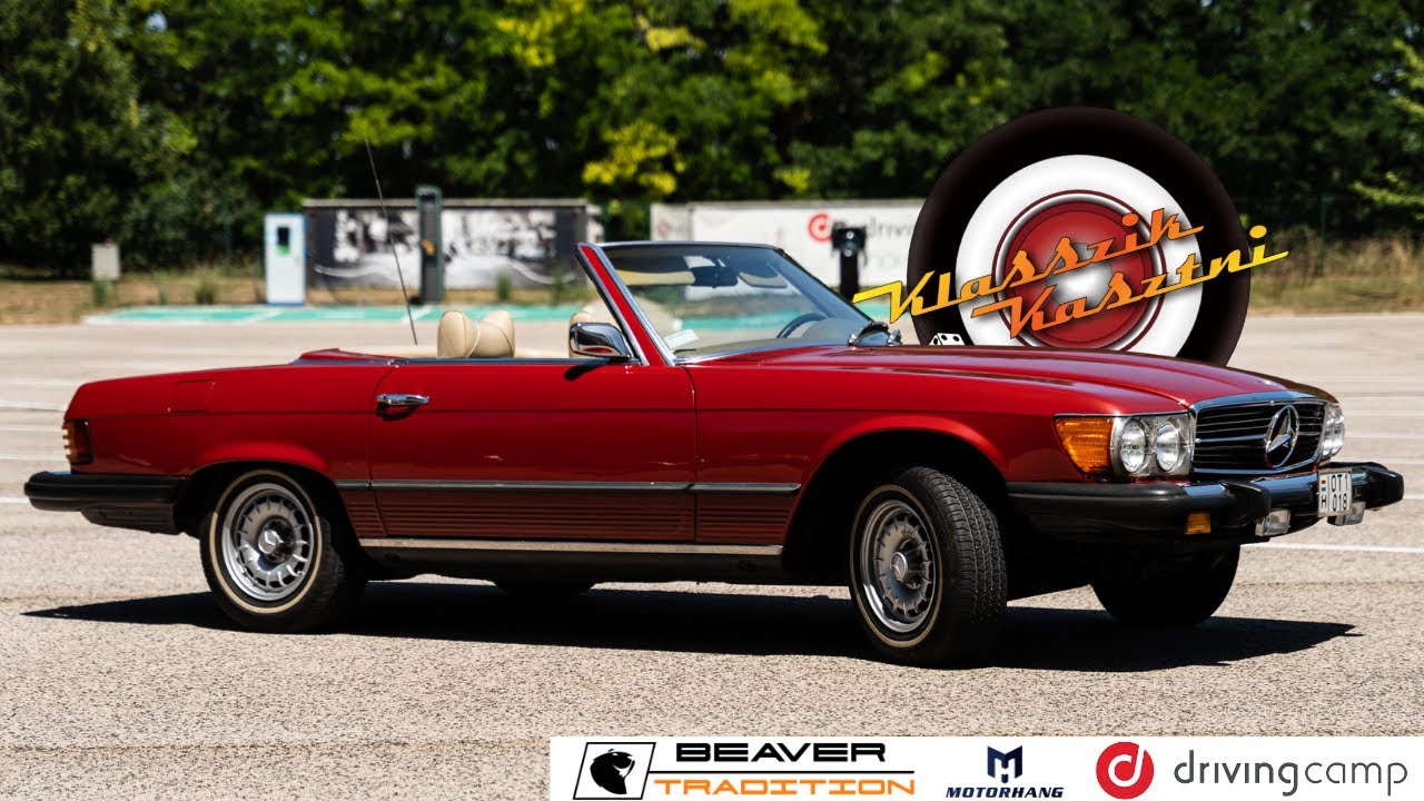 A DALLAS sztárjával téptük fel a DrivingCamp pályáját 🏁 🏎️ | 1975 Mercedes-Benz 450SL (R107)