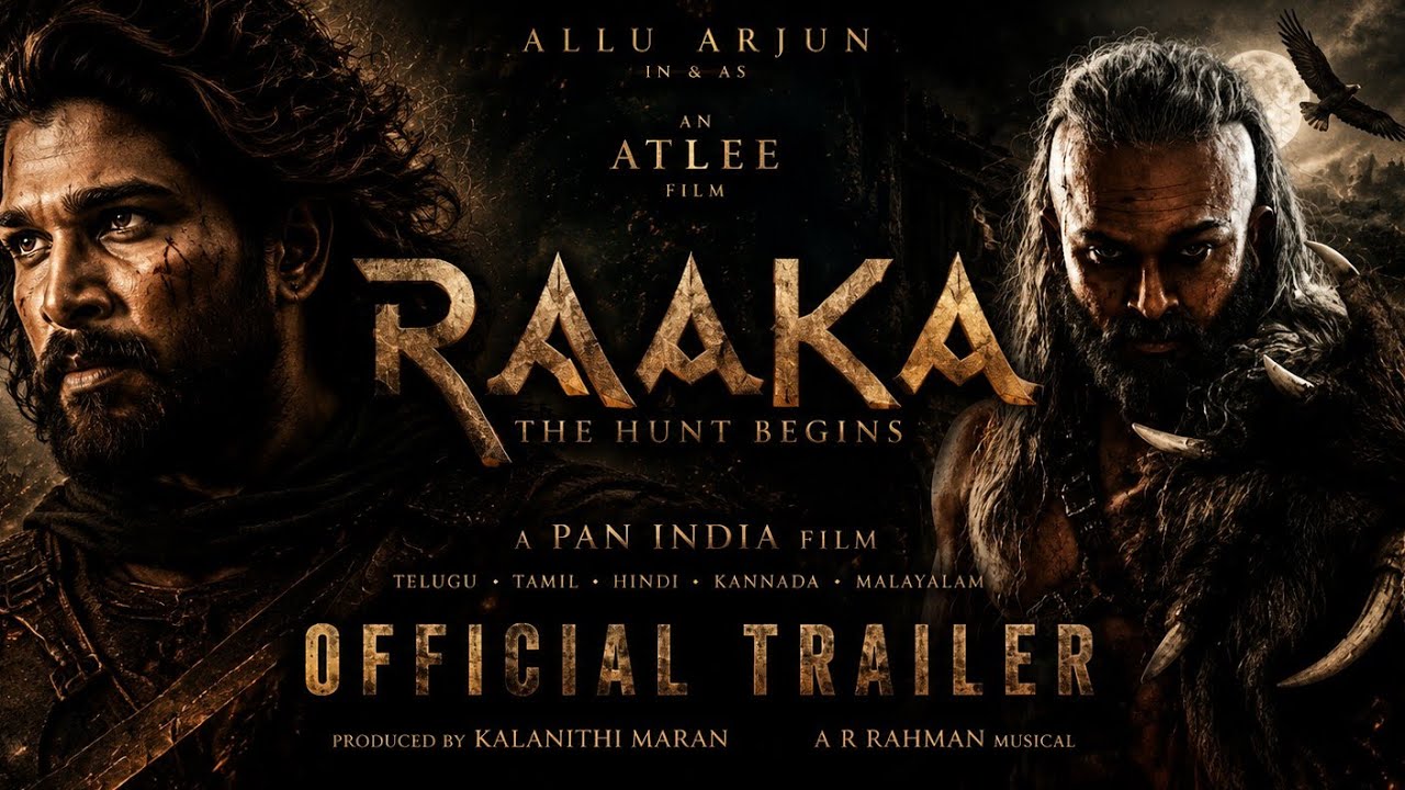 RAAKA &ndash; Official Trailer | Allu Arjun | Atlee | 4K Ultra HD | Concept