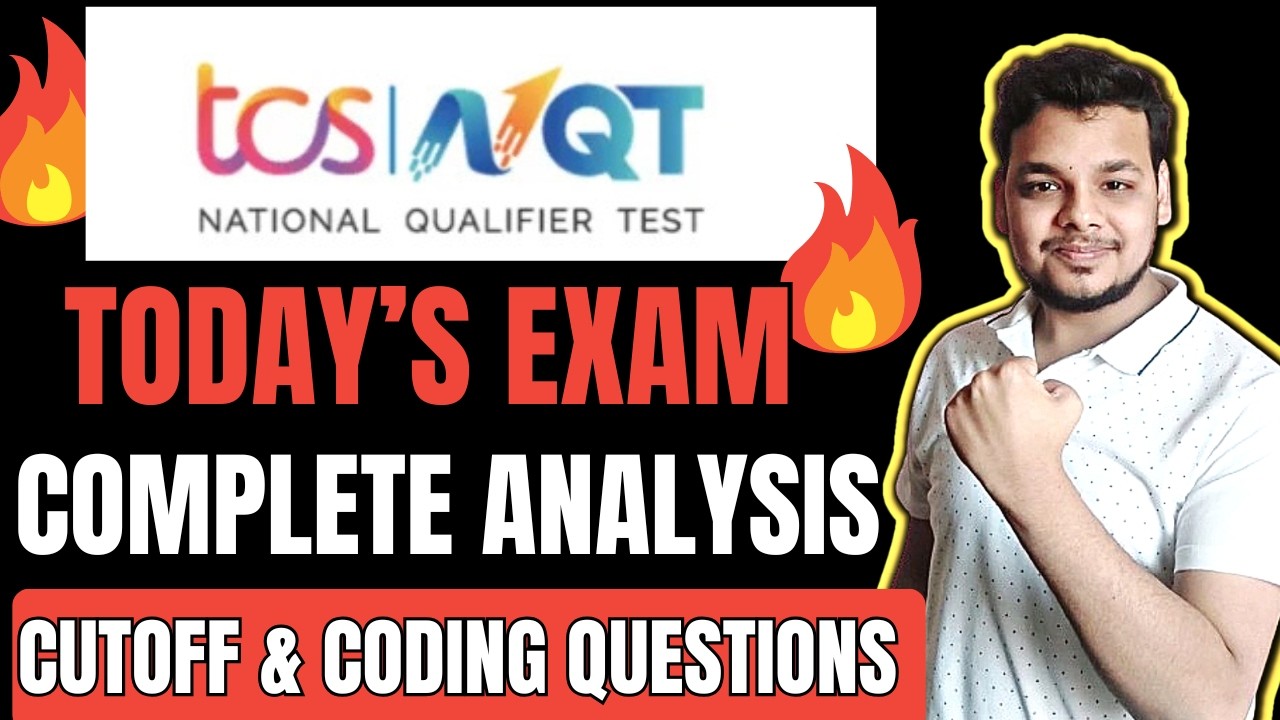 Today's TCS NQT Exam Analysis | Actual Coding Questions & Cutoff | TCS NQT, Actual Exam Revealed