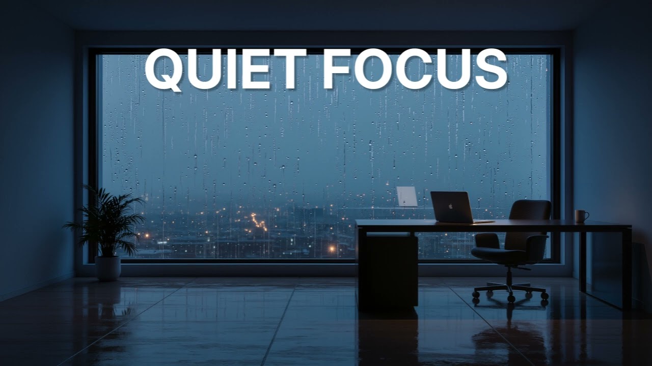 Rainy Night LoFi 🌧️ Quiet Study Mode | 1 Hour Rain Ambience