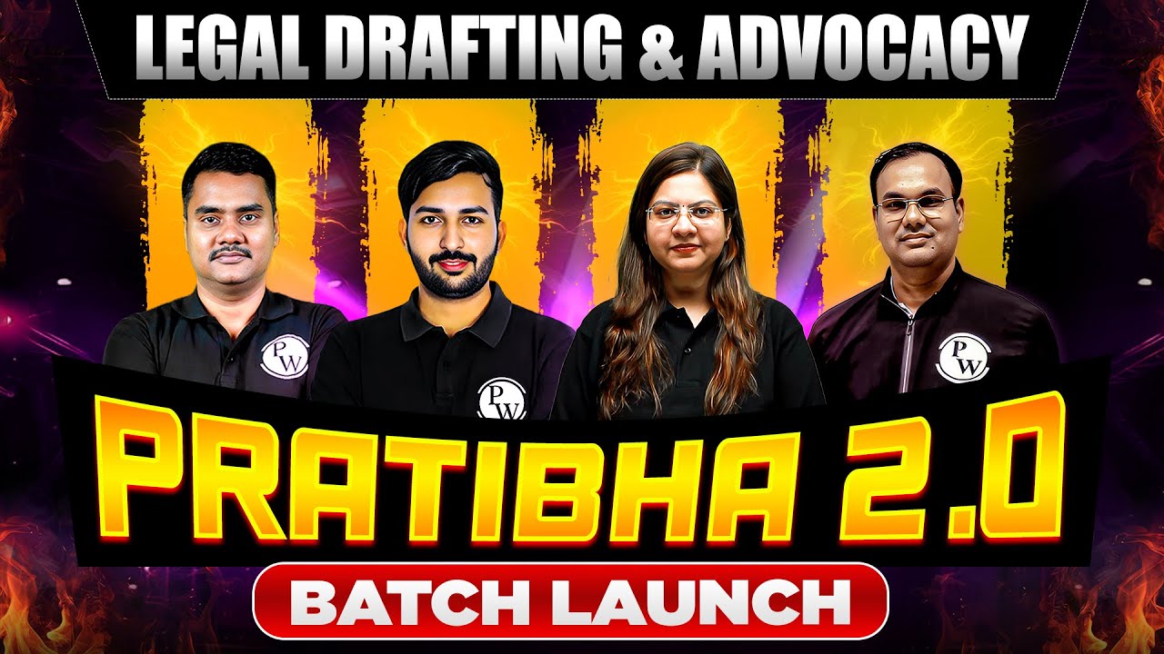 Learn Legal Drafting & Advocacy | PRATIBHA 2.0 Batch Launch 🔥| Law Wallah