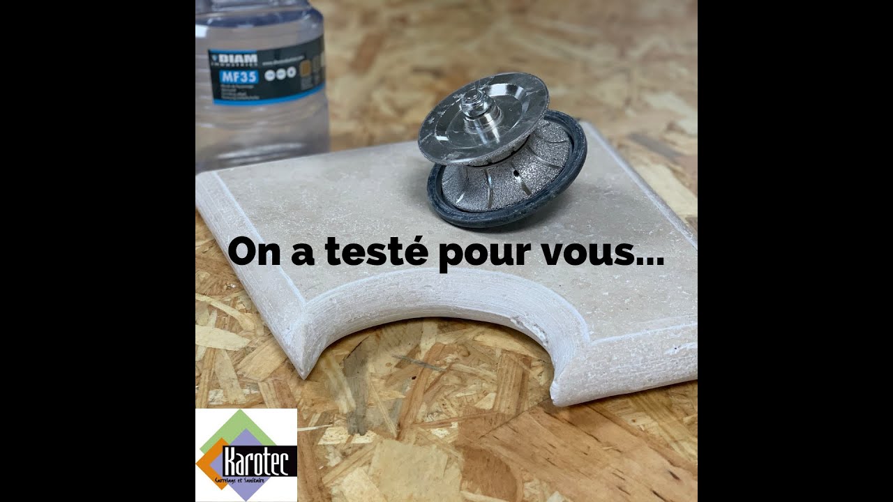 Nous avons testé la Meule de Façonnage MF35 de Diam Industries